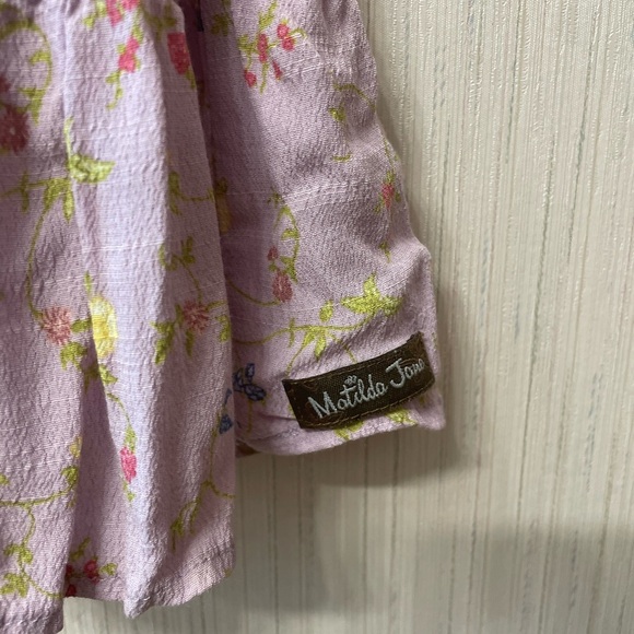 Matilda Jane Girls Lavender Floral Dress Size 12 - Picture 4 of 7